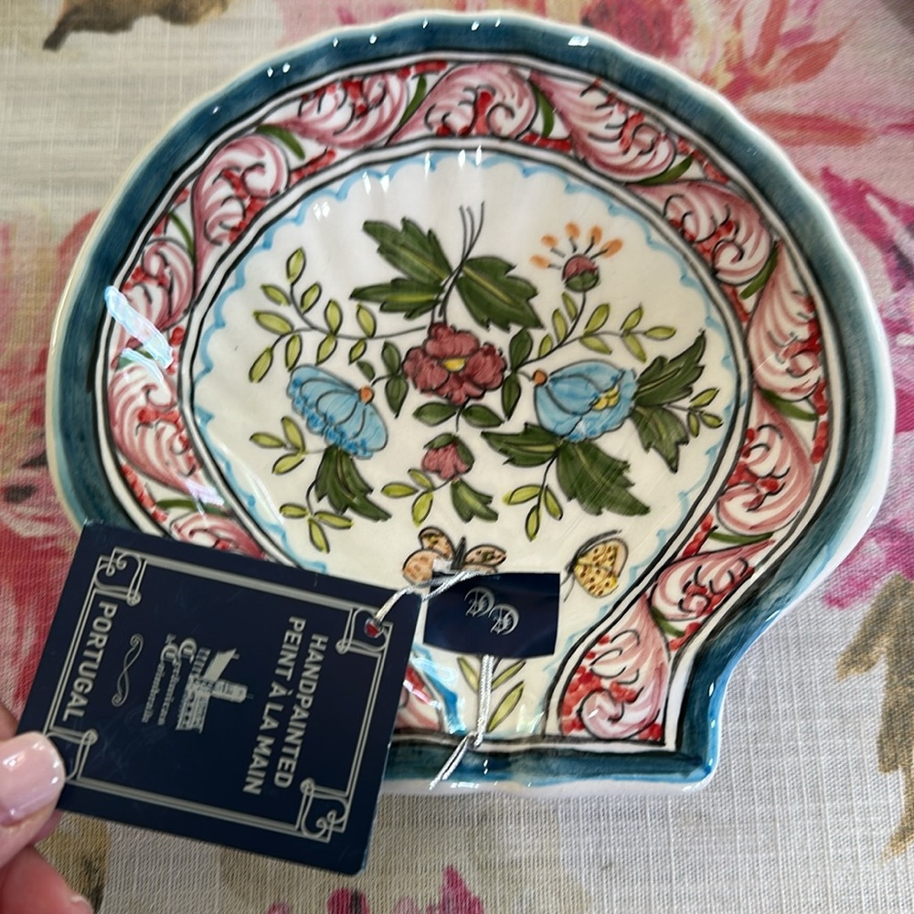 Shell dish hand painted Portugal - Picture 2 of 6